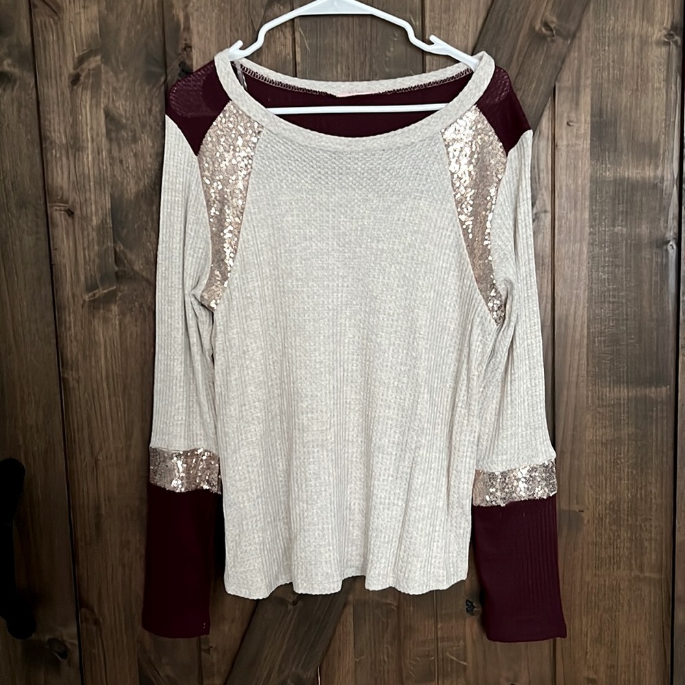 P.S. Love oatmeal long sleeve